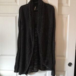 Willow and Clay Crochet Long Sweater/Cardigan
